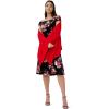 image:imageAdrianna Papell Womens Off Shoulder Velvet DressBlack Multi