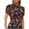 image:imageAdrianna Papell Womens Printed Midi DressBlack Multi