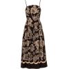 image:imageAdrianna Papell Womens Printed Midi DressBlackIvory