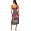 image:imageAdrianna Papell Womens Printed Midi DressOrange Multi