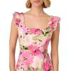 image:imageAdrianna Papell Womens Printed Midi DressPink Multi