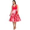 image:imageAdrianna Papell Womens Printed Midi DressPinkRed Multi