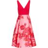 image:imageAdrianna Papell Womens Printed Midi DressPinkRed Multi