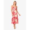 image:imageAdrianna Papell Womens Printed Midi DressRedIvory