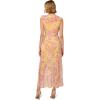 image:imageAdrianna Papell Womens Printed Midi DressYellow Multi