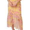image:imageAdrianna Papell Womens Printed Midi DressYellow Multi