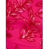 image:imageAdrianna Papell Womens Sequin Leaf Sheath DressHot Pink