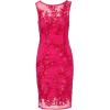 image:imageAdrianna Papell Womens Sequin Leaf Sheath DressHot Pink