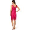 image:imageAdrianna Papell Womens Sequin Leaf Sheath DressHot Pink