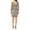 image:imageAidan Mattox Womens 34 Sleeve CocktailBlackIvory