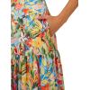 image:imageAidan Mattox Womens Fit and Flare Printed TDressCoral Multi