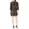 image:imageAidan Mattox Womens High Neck Beaded Lace Cocktail DressBlack