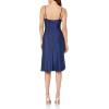 image:imageAidan Mattox Womens Lurex Knit Fit and FlareBlue