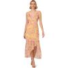 image:imageAdrianna Papell Womens Printed Midi DressYellow Multi