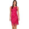 image:imageAdrianna Papell Womens Sequin Leaf Sheath DressHot Pink