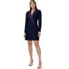 image:imageAdrianna Papell Crepe Tuxedo Sheath Dress Ivory 4Midnight
