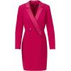 image:imageAdrianna Papell Crepe Tuxedo Sheath Dress Ivory 4Rich Magenta