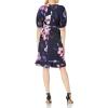 image:imageAdrianna Papell Ditsy Floral Jacquard ALine DressPlum Multi