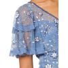 image:imageAdrianna Papell French Blue Beaded Midi Dress With Sheer Ruffled SleevesFrench Blue