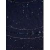 image:imageAdrianna Papell Womens Bead Mesh Popover DressLight Navy