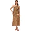 image:imageAdrianna Papell Womens Beaded Ankle Length DressCopper