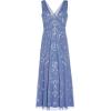 image:imageAdrianna Papell Womens Beaded Ankle Length DressFrench Blue