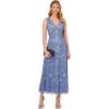 image:imageAdrianna Papell Womens Beaded Ankle Length DressFrench Blue
