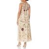 image:imageAdrianna Papell Womens Beaded Ankle Length DressLight Champagne