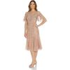 image:imageAdrianna Papell Womens Beaded Flutter DressRose Gold