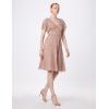 image:imageAdrianna Papell Womens Beaded Flutter DressRose Gold