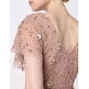 image:imageAdrianna Papell Womens Beaded Flutter DressRose Gold