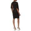 image:imageAdrianna Papell Womens Beaded Flutter Sleeve Sheath DressBlack