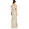 image:imageAdrianna Papell Womens Beaded Gown with GodetsOcean Dream