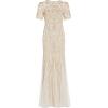 image:imageAdrianna Papell Womens Beaded Gown with GodetsOcean Dream
