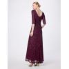 image:imageAdrianna Papell Womens Beaded GownCabernet