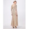 image:imageAdrianna Papell Womens Beaded GownChampagneSilver