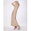 image:imageAdrianna Papell Womens Beaded GownChampagneSilver