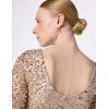 image:imageAdrianna Papell Womens Beaded GownChampagneSilver