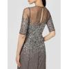 image:imageAdrianna Papell Womens Beaded Illusion Dress  Long Sequin Evening Dress with Fitted Bodice amp Tulle Skirt OverlayLead