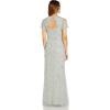 image:imageAdrianna Papell Womens Beaded Long GownFrosted Sage