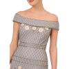 image:imageAdrianna Papell Womens Beaded Long GownSilver Mist