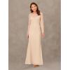image:imageAdrianna Papell Womens Beaded Long Sleeve GownBiscotti