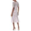 image:imageAdrianna Papell Womens Beaded Midi Covered DressLight Heather