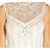 image:imageAdrianna Papell Womens Beaded Mock Neck CocktailIvory