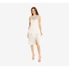 image:imageAdrianna Papell Womens Beaded Mock Neck CocktailIvory