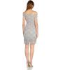 image:imageAdrianna Papell Womens Beaded Off Shoulder GownBridal Silver