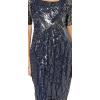image:imageAdrianna Papell Womens Beaded Short DressLight Navy