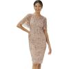 image:imageAdrianna Papell Womens Beaded Short DressRose Gold
