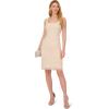 image:imageAdrianna Papell Womens Beaded Square Neck Short DressIvoryPearl
