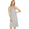 image:imageAdrianna Papell Womens Beaded Tea Length DressSilver Mist